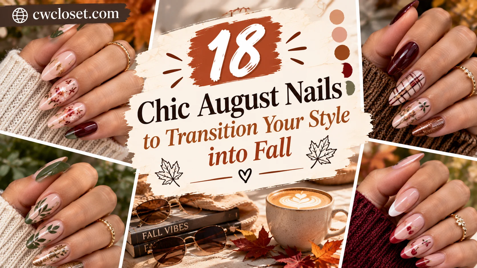 18 Chic August Nails to Transition Your Style into Fall